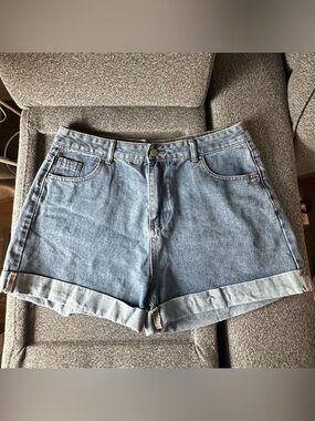 High Waisted Jean Shorts XXL